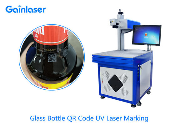 Machine UV en verre d'inscription de laser de scanner d'AC110V 0.02mm